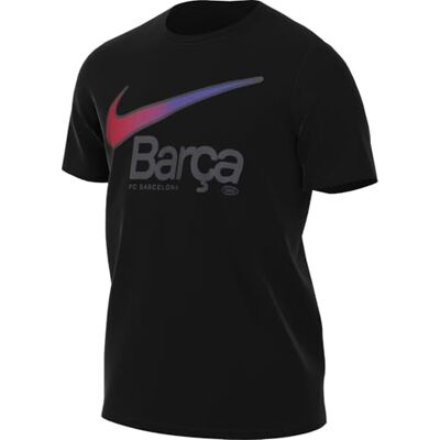 FV8564-010 Nike Fc Barcelona Shirt FCB M Nk Swoosh Tee, Black, , M FV8564-010 Nike Fc Barcelona Shirt FCB M Nk Swoosh Tee, Black, , M