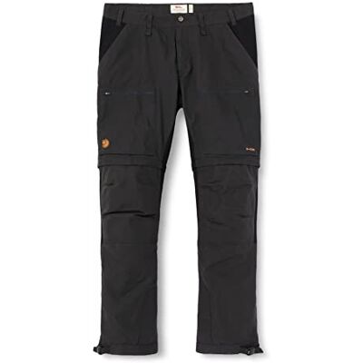 81535R Fjallraven męskie spodnie sportowe Abisko Lite Trekking Zip-off M Reg szary Dark Grey-black 46 81535R Fjallraven męskie spodnie sportowe Abisko Lite Trekking Zip-off M Reg szary Dark Grey-black 46