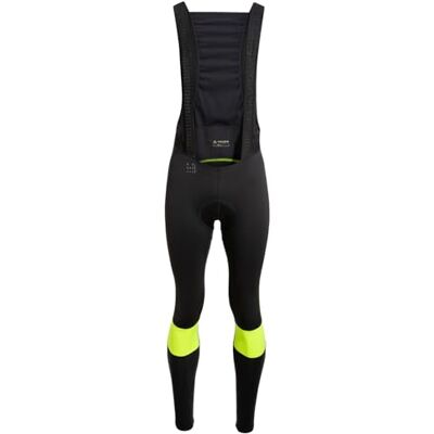42484 VAUDE Męskie spodnie męskie Kuro Warm Bib Tights, żółty neonowy, XXL 42484 VAUDE Męskie spodnie męskie Kuro Warm Bib Tights, żółty neonowy, XXL