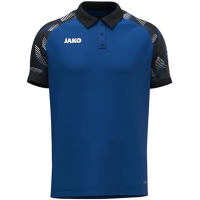 6326 JAKO Koszulka polo Sonic, królewska/czarna, S 6326 JAKO Koszulka polo Sonic, królewska/czarna, S