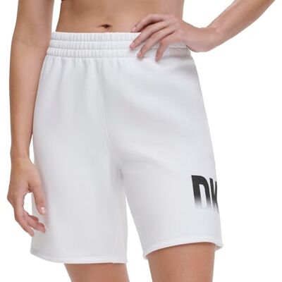 DP3S5165 DKNY SPORT Damskie szorty bermudy, Wht biały, S DP3S5165 DKNY SPORT Damskie szorty bermudy, Wht biały, S