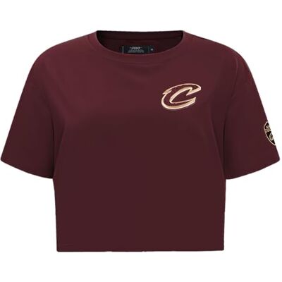 BCCA55837 Damska koszulka NBA Classic Chenille Cotton Single Jersey z krótkim rękawem, winny, S BCCA55837 Damska koszulka NBA Classic Chenille Cotton Single Jersey z krótkim rękawem, winny, S