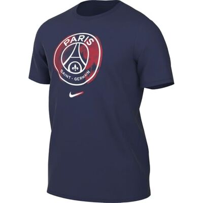 FV8558-410 Nike PSG T-shirt z krótkim rękawem PSG M Nk Crest Tee, Midnight Navy, , M FV8558-410 Nike PSG T-shirt z krótkim rękawem PSG M Nk Crest Tee, Midnight Navy, , M