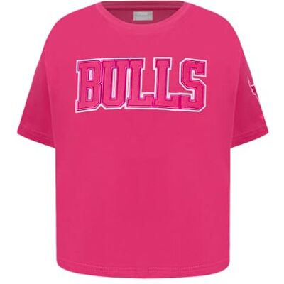 BCBBA516267 Big Girls NBA Classic Triple Pink Cotton Short Sleeve Boxy Tee, Fioletowy Beetroot Purple, S BCBBA516267 Big Girls NBA Classic Triple Pink Cotton Short Sleeve Boxy Tee, Fioletowy Beetroot Purple, S