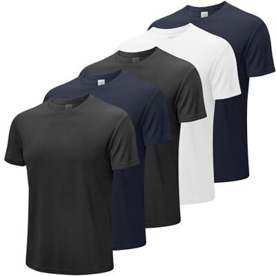 5PC-MS02-BLUE-XL MEETWEE Męski T-Shirt Krótki Rękaw Letni Sport Tshirts Siłownia Fitness Mężczyźni Szybko suche Oddychająca Koszula Treningowa Funkcjonalna Koszula Sportowa 5PC-MS02-BLUE-XL MEETWEE Męski T-Shirt Krótki Rękaw Letni Sport Tshirts Siłownia Fitness Mężczyźni Szybko suche Oddychająca Koszula Treningowa Funkcjonalna Koszula Sportowa