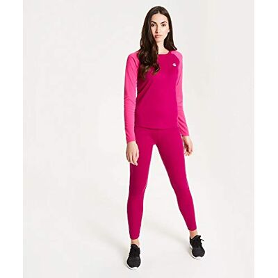DWU344 95I16L Dare 2b Damska wymiana szybko odprowadzająca i szybkoschnąca narciarstwo termiczne i snowboard aktywna warstwa bazowa, różowy (Fuschia/Cyber Pink), 16 (XL) DWU344 95I16L Dare 2b Damska wymiana szybko odprowadzająca i szybkoschnąca narciarstwo termiczne i snowboard aktywna warstwa bazowa, różowy (Fuschia/Cyber Pink), 16 (XL)
