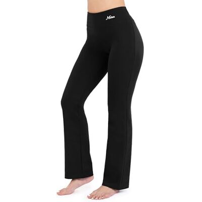 Nirlon Sportowe topy dla kobiet regularne i duże rozmiary damskie topy treningowe na siłownię i jogę (30001), Czarny 76 cm Inseam, L Nirlon Sportowe topy dla kobiet regularne i duże rozmiary damskie topy treningowe na siłownię i jogę (30001), Czarny 76 cm Inseam, L