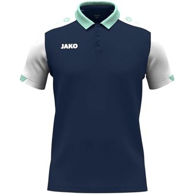 6370 JAKO Unisex koszulka polo Dynamic, granatowa/biała/miętowa, M 6370 JAKO Unisex koszulka polo Dynamic, granatowa/biała/miętowa, M