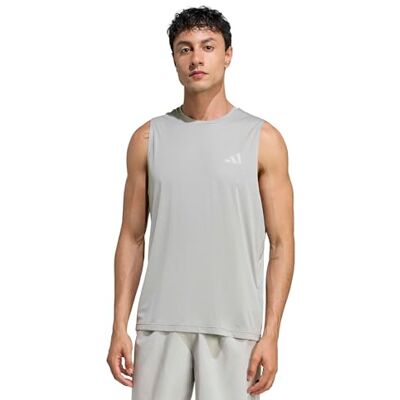 KB5970 adidas heren adi365 Running Essentials Tank, medium grey heather, L KB5970 adidas heren adi365 Running Essentials Tank, medium grey heather, L