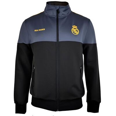 10 Real Madrid Plus Bluza unisex dla dorosłych, Czarny (Black), M-XXL 10 Real Madrid Plus Bluza unisex dla dorosłych, Czarny (Black), M-XXL