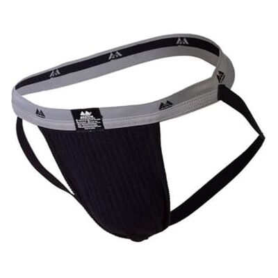 MMC260339 MM Sport Bielizna męska Jockstrap dla mężczyzn Oryginalny pływak/Jogger Jockstrap 2,5 cm czarny czarny 1x, Czarny, XL MMC260339 MM Sport Bielizna męska Jockstrap dla mężczyzn Oryginalny pływak/Jogger Jockstrap 2,5 cm czarny czarny 1x, Czarny, XL