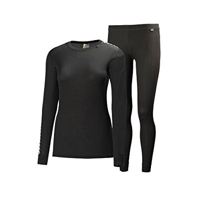 48675_990-XS Helly-Hansen Kobiety W Hh Comfort Dry Komplet Bielizny Funkcyjnej, Czarny, XS 48675_990-XS Helly-Hansen Kobiety W Hh Comfort Dry Komplet Bielizny Funkcyjnej, Czarny, XS