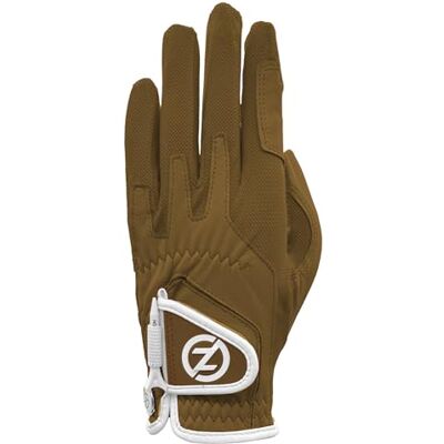GL60012 Zero Friction Damska damska rękawica golfowa Cabretta Elite z lewej ręki, jeden rozmiar, brązowa GL60012 Zero Friction Damska damska rękawica golfowa Cabretta Elite z lewej ręki, jeden rozmiar, brązowa