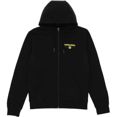 24221400 Borussia Dortmund Męska kurtka z dzianiny, czarny, XXL 24221400 Borussia Dortmund Męska kurtka z dzianiny, czarny, XXL