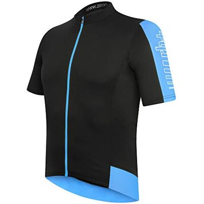 ECU0290 988S R/H Męska koszulka Energy Fz Apparel Bike Jersey czarny i niebieski # S ECU0290 988S R/H Męska koszulka Energy Fz Apparel Bike Jersey czarny i niebieski # S
