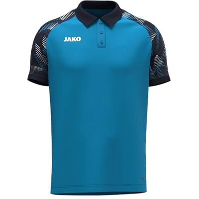 6326 JAKO Koszulka polo Sonic, aqua/granatowa, XL 6326 JAKO Koszulka polo Sonic, aqua/granatowa, XL