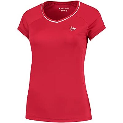 880207 Dunlop Sports Damska koszulka tenisowa Club Ladies Crew Tee, czerwony, XXL 880207 Dunlop Sports Damska koszulka tenisowa Club Ladies Crew Tee, czerwony, XXL