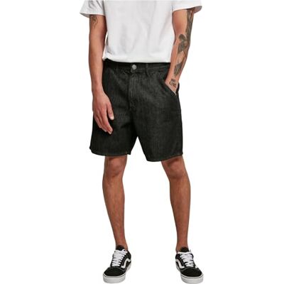 TB4946 Urban Classics M?skie Organic Denim Bermudy klasyczne szorty, Black Washed, 32 TB4946 Urban Classics M?skie Organic Denim Bermudy klasyczne szorty, Black Washed, 32