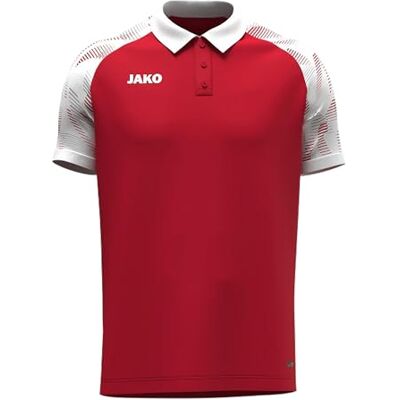 6326 JAKO Koszulka polo Sonic, czerwono-biała, S 6326 JAKO Koszulka polo Sonic, czerwono-biała, S