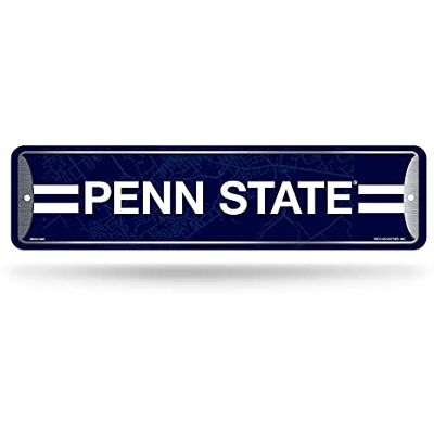 Rico Industries NCAA Penn State Nittany Lions wystrój domu metalowy znak uliczny (10 cm x 38 cm) idealny do domu, biura, sypialni i męskiej jaskini wykonany Rico Industries NCAA Penn State Nittany Lions wystrój domu metalowy znak uliczny (10 cm x 38 cm) idealny do domu, biura, sypialni i męskiej jaskini wykonany