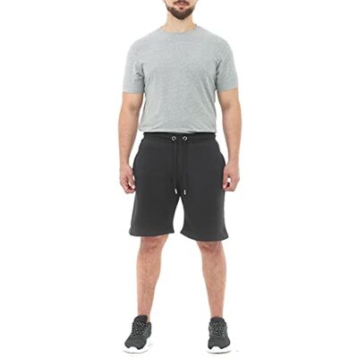 5056242847779 M17 Męskie spodenki do joggingu z recyklingu na co dzień wygodne lounge trening lato sport siłownia spodnie kieszenie, Czarny, S 5056242847779 M17 Męskie spodenki do joggingu z recyklingu na co dzień wygodne lounge trening lato sport siłownia spodnie kieszenie, Czarny, S