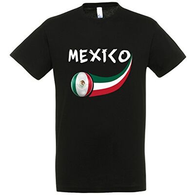 5060542526807 Supportershop Meksyk męski t-shirt czarny czarny S 5060542526807 Supportershop Meksyk męski t-shirt czarny czarny S