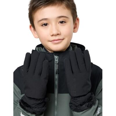 A63074_6000 Jack Wolfskin HIGHLOFT GLOVE K rękawica, czarna, 152 A63074_6000 Jack Wolfskin HIGHLOFT GLOVE K rękawica, czarna, 152