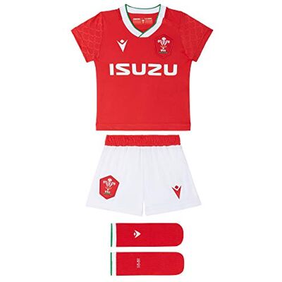 58125559 Macron Unisex Baby Wru M20 WRU M20 koszulka z szortami i skarpetami, domowy zestaw bokserski, dla dzieci, czerwony, 9/12 m Rosso 12 Months 58125559 Macron Unisex Baby Wru M20 WRU M20 koszulka z szortami i skarpetami, domowy zestaw bokserski, dla dzieci, czerwony, 9/12 m Rosso 12 Months