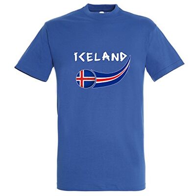 5060542523325 Supportershop koszulka męska Islande niebieski królewski błękit L 5060542523325 Supportershop koszulka męska Islande niebieski królewski błękit L
