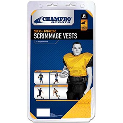 7A-2PY0-T8E9 Champro Kamizelki scirimmage, 6 sztuk (złote, dla dorosłych), biały 7A-2PY0-T8E9 Champro Kamizelki scirimmage, 6 sztuk (złote, dla dorosłych), biały