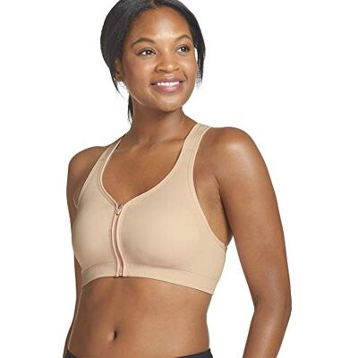 8656-27501-XL Jockey Biustonosz sportowy z zapięciem z przodu Mid Impact, CIELISTY, XL 8656-27501-XL Jockey Biustonosz sportowy z zapięciem z przodu Mid Impact, CIELISTY, XL