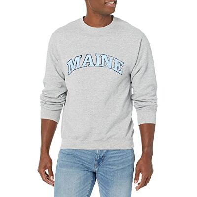 UMNE014-724 NCAA Maine Black Bears 50/50 mieszany 207 ml vintage łuk bluza z okrągłym dekoltem Sportowy szary L UMNE014-724 NCAA Maine Black Bears 50/50 mieszany 207 ml vintage łuk bluza z okrągłym dekoltem Sportowy szary L