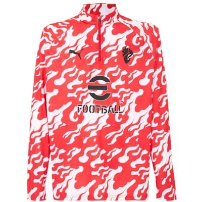 782391 A.C. Milan Prematch koszulka z zamkiem 1/4, bluza z kapturem na sezon 2025/2026, oficjalny produkt, dla dorosłych, biała, XXL 782391 A.C. Milan Prematch koszulka z zamkiem 1/4, bluza z kapturem na sezon 2025/2026, oficjalny produkt, dla dorosłych, biała, XXL