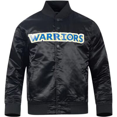 BGW654368 Pro Standard NBA Classic M satynowa kurtka męska, czarna, XL, Czarny, XL BGW654368 Pro Standard NBA Classic M satynowa kurtka męska, czarna, XL, Czarny, XL