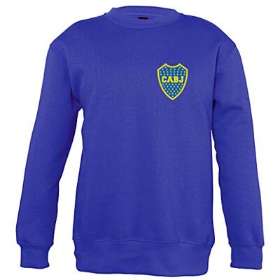 5060672800228_Bleu_L Boca Juniors bluza dziecięca, okrągły dekolt, logo Royal Unisex L niebieska 5060672800228_Bleu_L Boca Juniors bluza dziecięca, okrągły dekolt, logo Royal Unisex L niebieska