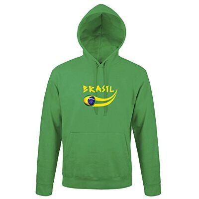 5060360368481 supportershop Sweat bluza dla dorosłych zielona Brazylia piłka nożna XL zielona 5060360368481 supportershop Sweat bluza dla dorosłych zielona Brazylia piłka nożna XL zielona