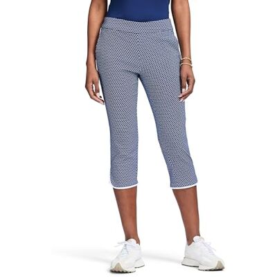 WISIC35W IZOD Damskie sportowe spodnie Capri Performance Stretch Travel Golf Tenis, średniowieczny niebieski, M, Średniowieczny niebieski, M WISIC35W IZOD Damskie sportowe spodnie Capri Performance Stretch Travel Golf Tenis, średniowieczny niebieski, M, Średniowieczny niebieski, M