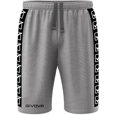 BA04-0043-XL Givova Terry Band Bermudy jasny melanż szary rozmiar XL, czarny, XL BA04-0043-XL Givova Terry Band Bermudy jasny melanż szary rozmiar XL, czarny, XL