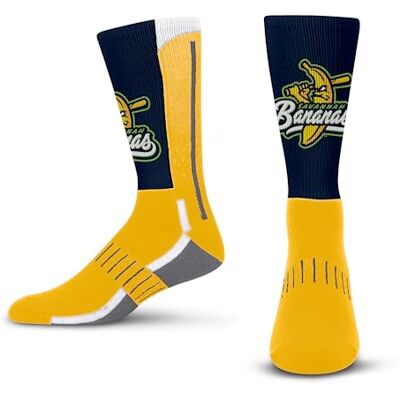 504RS-SVBN-220921 For Bare Feet Savannah Bananas Team Color Crew Sock, L, Kolor zespołu, Large 504RS-SVBN-220921 For Bare Feet Savannah Bananas Team Color Crew Sock, L, Kolor zespołu, Large