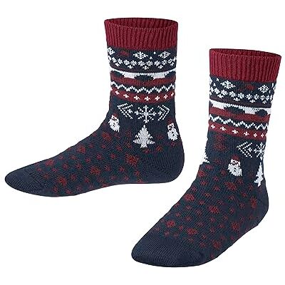 10037 FALKE Unisex dziecięce skarpetki Weather Fair Isle bawełna organiczna wełna we wzory 1 para, niebieskie (Darkblue 6023), 19-22, Niebieski (Darkblue 6023), 19-22 10037 FALKE Unisex dziecięce skarpetki Weather Fair Isle bawełna organiczna wełna we wzory 1 para, niebieskie (Darkblue 6023), 19-22, Niebieski (Darkblue 6023), 19-22