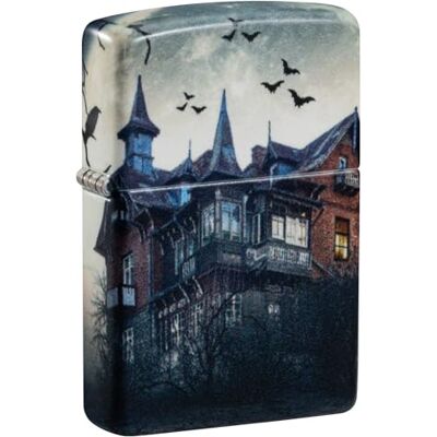 Zippo Zapalniczka Sztormowa, Model Horror House, 540 Color, Glow-In-The-Dark, do Napełniania, Wielokrotnego Użytku, Odporna na Wiatr, Pudełko Prezentowe, Wyprodukowana w USA Zippo Zapalniczka Sztormowa, Model Horror House, 540 Color, Glow-In-The-Dark, do Napełniania, Wielokrotnego Użytku, Odporna na Wiatr, Pudełko Prezentowe, Wyprodukowana w USA
