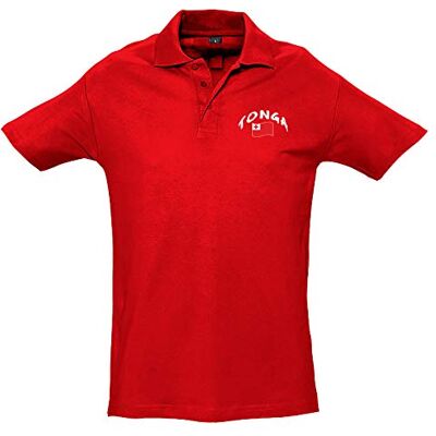 5060672804844_Rouge_XXL Polo Rugby Tonga Unisex XXL czerwony 5060672804844_Rouge_XXL Polo Rugby Tonga Unisex XXL czerwony