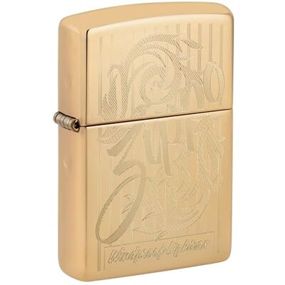 Zippo Logo Zapalniczka Sztormowa, Grawerowanie Automatyczne, do Napełniania, Wielokrotnego Użytku, Wiatroodporna Konstrukcja, Pudełko na Prezent, Wykonano w USA, Mosiądz o Optymalnym Połysku Zippo Logo Zapalniczka Sztormowa, Grawerowanie Automatyczne, do Napełniania, Wielokrotnego Użytku, Wiatroodporna Konstrukcja, Pudełko na Prezent, Wykonano w USA, Mosiądz o Optymalnym Połysku