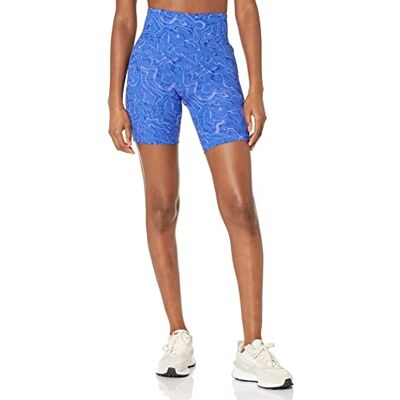 AEW30309F23_Multicolor, Marble Amazon Essentials Damskie szorty rowerowe Active Sculpt High Rise 7 z kieszeniami, wielokolorowe marmur, rozmiar L AEW30309F23_Multicolor, Marble Amazon Essentials Damskie szorty rowerowe Active Sculpt High Rise 7 z kieszeniami, wielokolorowe marmur, rozmiar L