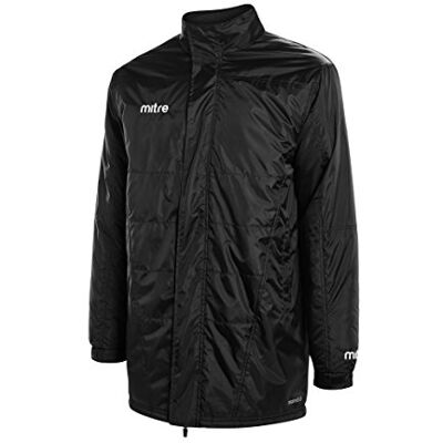 T70038BA1SY Mitre dziecięca Delta piłka nożna trening ławka płaszcz czarny, mała młodzież/66-68 cm T70038BA1SY Mitre dziecięca Delta piłka nożna trening ławka płaszcz czarny, mała młodzież/66-68 cm