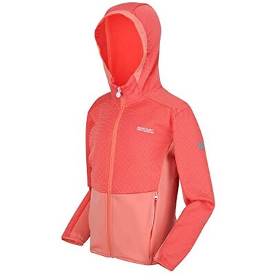 RKA363 Regatta Unisex's Jnr Highton FZ Sweter, neonowy różowy/Fusion Coral, 3 lata RKA363 Regatta Unisex's Jnr Highton FZ Sweter, neonowy różowy/Fusion Coral, 3 lata