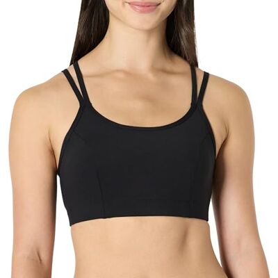 AEWM84531_Black Amazon Essentials Damski biustonosz sportowy Active Total Train Light Support Strappy Back Gym Workout, Czarny, XXL AEWM84531_Black Amazon Essentials Damski biustonosz sportowy Active Total Train Light Support Strappy Back Gym Workout, Czarny, XXL