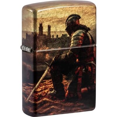 Zippo Zapalniczka Sztormowa, Motyw Knight, 540 Fusion, Postarzany Mosiądz, do Napełniania, Wielokrotnego Użytku, Odporna na Wiatr, Pudełko Prezentowe, Wyprodukowana w USA Zippo Zapalniczka Sztormowa, Motyw Knight, 540 Fusion, Postarzany Mosiądz, do Napełniania, Wielokrotnego Użytku, Odporna na Wiatr, Pudełko Prezentowe, Wyprodukowana w USA