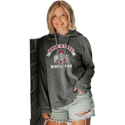 JBWFH_SECONDRATEJR Blue 84 Damska bluza z kapturem NCAA, oficjalna licencja, Burnout Vintage Scholar, kolor zespołu, rozmiar L, Farba drużynowa, L JBWFH_SECONDRATEJR Blue 84 Damska bluza z kapturem NCAA, oficjalna licencja, Burnout Vintage Scholar, kolor zespołu, rozmiar L, Farba drużynowa, L