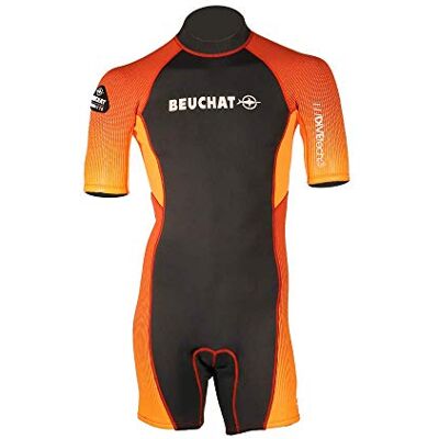Beuchat - Shorty By Watts 3mm - Orange - XL - Wetsuit Beuchat - Shorty By Watts 3mm - Orange - XL - Wetsuit